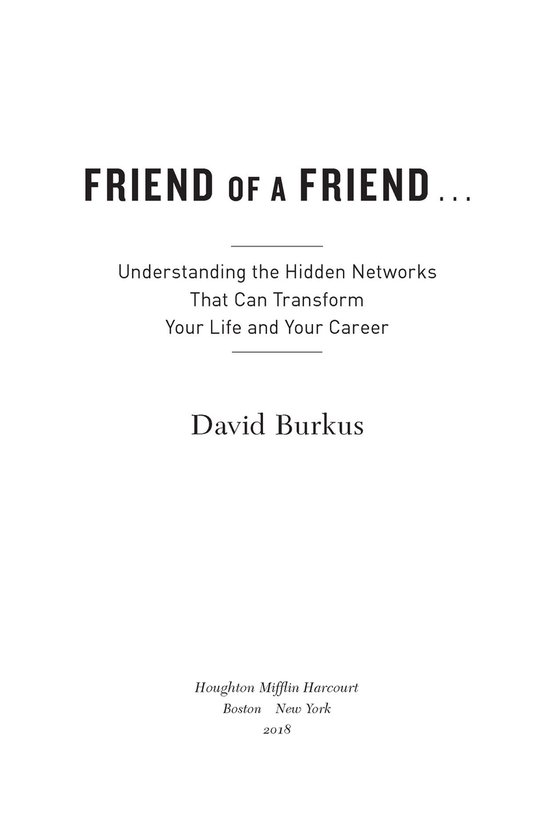 Friend Of A Friend . . . - cover