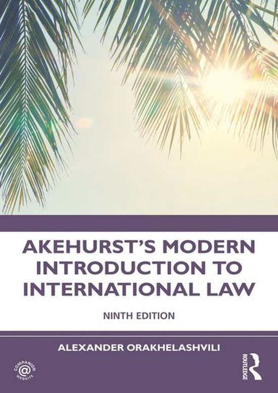 Akehurst's Modern Introduction to International Law - cover