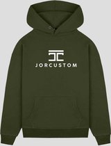 JORCUSTOM Trademark Loose Fit Hoodie - Army - Volwassenen - Maat XS