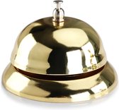 SVH Company RVS Tafelbel Hotel Bel Receptie Balie Bel - Goud ⌀85 mm