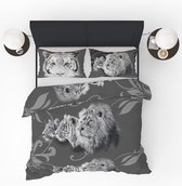 Refined Bedding Dekbedovertrek Grey Lion 2-Persoons 200 x 200/220 cm + 2 kussensloop