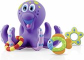 badspeelgoed - drijvende octopus - Met maar liefst 5 ringen inclusief