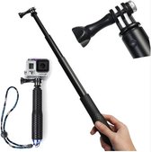 Universele uitschuifbare selfie stick van 30 tot 94 cm voor sportcamera's en GoPro 3+, 4, 3, 2, 5