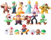 18x Speel en Verzamelfiguren - speelfiguren - verzamelfiguren - actiefiguren - 18 stuks - Mario - Luigi - Peach - En nog veel meer!