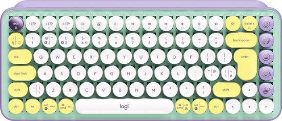 Logitech POP Keys Wireless Mechanical Keyboard With Emoji Keys clavier  Bluetooth... | bol.com