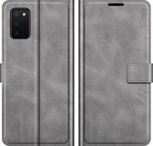 Samsung Galaxy A03s Hoesje - Mobigear - Wallet Serie - Kunstlederen Bookcase - Grijs - Hoesje Geschikt Voor Samsung Galaxy A03s