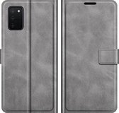 Mobigear Telefoonhoesje geschikt voor Samsung Galaxy A03s Hoesje | Mobigear Wallet Bookcase Portemonnee | Pasjeshouder voor 3 Pasjes | Telefoonhoesje voor Pinpas / OV Kaart / Rijbewijs - Grijs