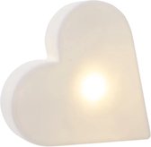 Lampje | Hart | 11.2 x 3.1 x 12.5 cm | Lichtgevend hart | Werkt op batterij | LED | Warm Wit | Indoor | Verlichting | Feestverlichting | DIY | Sfeerverlichting | Nachtlampje |