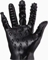 Sex Handschoen - Sex Handschoen Twist - Finger fuck - handschoen zwart mix
