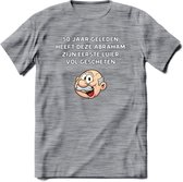 50 jaar geleden T-Shirt | Grappig Abraham 50 Jaar Verjaardag Kleding Cadeau | Dames – Heren - Donker Grijs - Gemaleerd - 3XL