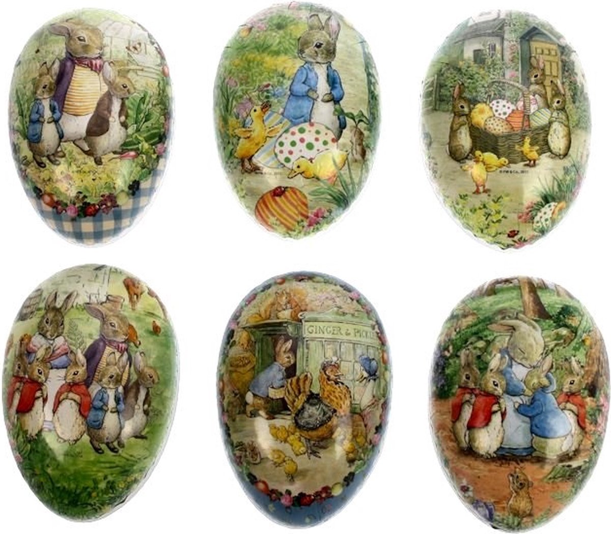 Ei karton Beatrix Potter, 6 ass. 12cm