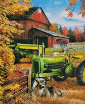 5 d Diamond painting 40x50 cm - Boerderij - Tractor