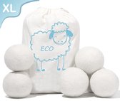 Nieuw Zeelands Herbruikbare Wollen Drogerballen 6 Stuks - wasbol - wasdroger - droogballen - wasballen - wol