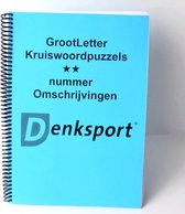 Groot letter - Denksport - A4 - Kruiswoordpuzzels - Moeilijkheidsgraad: 2-sterren