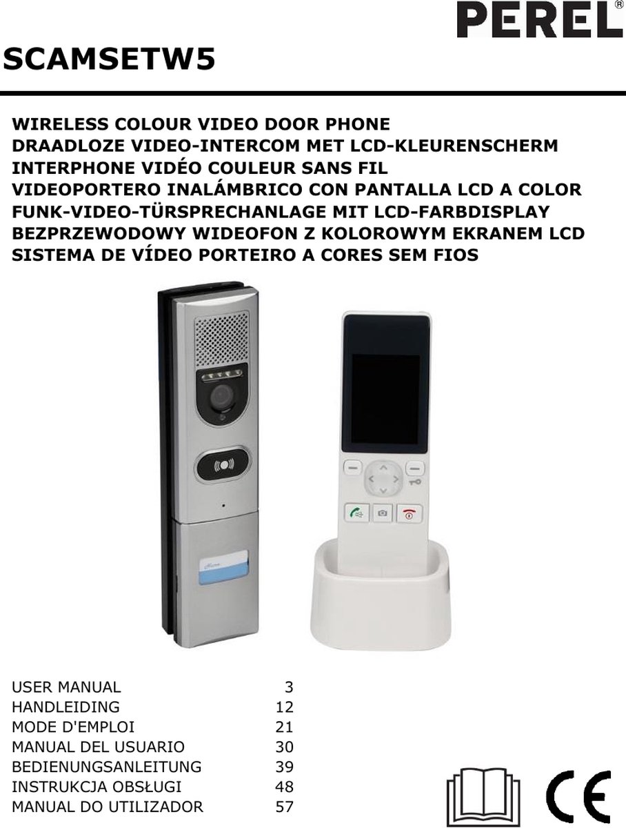 VIDEO-INTERCOMSYSTEEM MET LCD-KLEURENSCHERM - DRAADLOOS