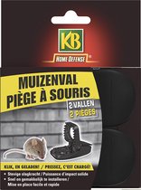 Piège à souris en plastique KB Home Defense - Piège à souris - 2 pièces - Réutilisable