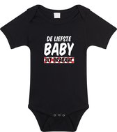 Liefste baby uit Brabant baby rompertje zwart jongens en meisjes - Kraamcadeau - Babykleding - Brabant provincie romper 80 (9-12 maanden)