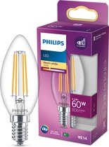 Philips Lighting 76219300 LED-lamp Energielabel E (A - G) E14 Kaars 6.5 W = 60 W Warmwit (Ø x l) 3.5 cm x 9.7 cm 1 stuk(s)