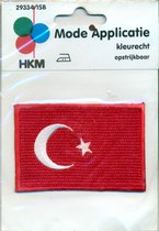 Turkey vlag applicatie strijkbaar