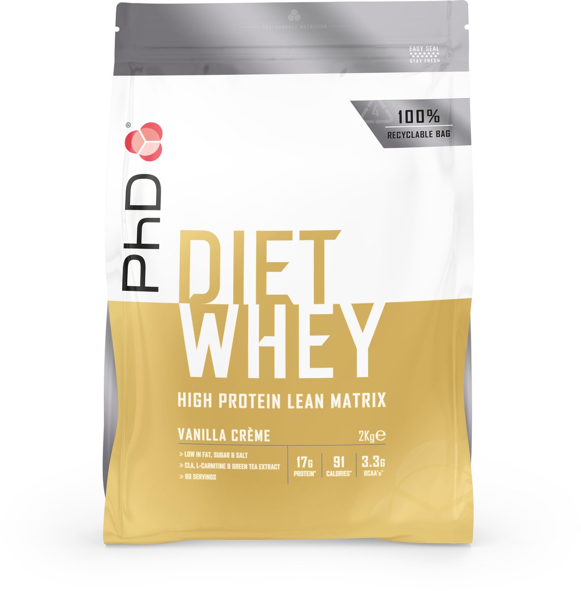 Goedkoopste Phd nutrition Diet Whey - 2000 gram - Vanilla Creme
