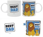 Mug Disney Le King Lion avec texte Best Dad