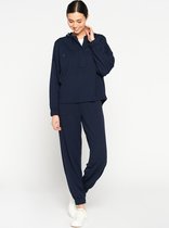 LOLALIZA Comfortabele hoody - Marine Blauw - Maat XL