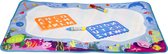 Aquarelmat met accessoires blauw 49x73cm