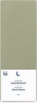 Blumtal Hoeslaken - Microfiber Hoeslakens - 160 x 200 x 30cm - Katoen - Light Olive Green - Groen