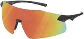 Massi Rush zonnebril - fietsbril - reflecterend - zwart - unisex