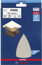 Bosch Accessories EXPERT M480 2608900733 Schuurnet voor multischuurmachine Ongeperforeerd Korrelgrootte 400 (l x b) 150 mm x 100 mm 10 stuk(s)