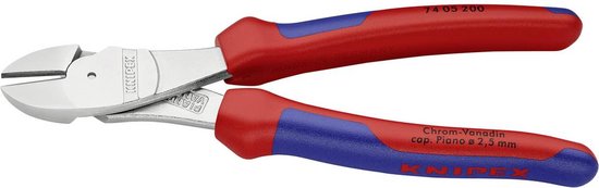 Knipex Elektronica-Zijsnijtang | 130 mm Lengte | Doorgestoken Scharnier | Meer-Componentengrepen - 77 32 130