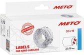 METO Prijslabels 30007361 Permanent hechtend Breedte etiket: 32 mm Hoogte etiket: 19 mm Rood 5000 stuk(s)