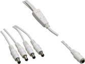 VOLTCRAFT Câble de raccordement basse tension Prise basse tension - Fiche basse tension 5,5 mm 2,5 mm 5,5 mm 2,5 mm 1,10 m 1 pièce