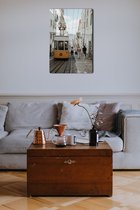 Muurdecoratie Lissabon - Schilderij op plexiglas - Wall Art - Schilderij - 25 x 45 cm - Woonkamer - interieur design - Music Wave Art
