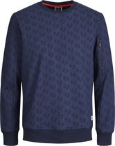 JACK&JONES CORE JCOLOGAN AOP SWEAT CREW NECK Heren Trui - Maat S