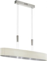 EGLO Romao 1 - Hanglamp - 6 Lichts - Nikkel-Mat, Chroom - Wit