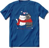 Sweet Time - Valentijn T-Shirt | Grappig Valentijnsdag Cadeautje voor Hem en Haar | Dames - Heren - Unisex | Kleding Cadeau | - Donker Blauw - 3XL