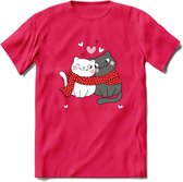 Sweet Time - Valentijn T-Shirt | Grappig Valentijnsdag Cadeautje voor Hem en Haar | Dames - Heren - Unisex | Kleding Cadeau | - Roze - L