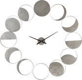 Wandklok | metaal | grijs | 103x3.5x (h)103 cm