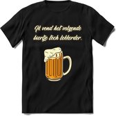 Ik Vond Het Volgende Biertje Toch Lekkerder T-Shirt | Bier Kleding | Feest | Drank | Grappig Verjaardag Cadeau | - Zwart - 3XL