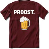 Eat Sleep Beer Repeat T-Shirt | Bier Kleding | Feest | Drank | Grappig Verjaardag Cadeau | - Burgundy - M