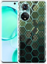 Honor 50 Hoesje Snakeskin Honeycomb - Designed by Cazy