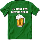 Jij Hebt Een Biertje Nodig T-Shirt | Bier Kleding | Feest | Drank | Grappig Verjaardag Cadeau | - Donker Groen - S