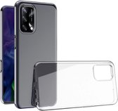 Oppo A74 5G Siliconen TPU back cover doorzichtig hoesje  - Transparant