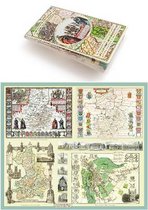 A Collection of Four Historic Maps of Cambridgeshire from 1611-1836