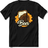 Bierpul T-Shirt | Bier Kleding | Feest | Drank | Grappig Verjaardag Cadeau | - Zwart - L