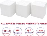 WiFi-router - Mesh WiFi-router voor het hele huis - met AC1200 2.4G/5.0GHz - WiFi draadloze router - Eenvoudige installatie, APP Remote Manage
