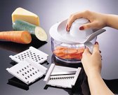 Starlyf Rotochef | Alles-in-één Keukenmachine | Mandoline Groentesnijder | Keukensnijder | Slicer Dicer | Allesnijder | Multifunctionele groentesnijder ook voor uien|