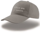 Pet - met je naam erop - grey - 1 stuk  -