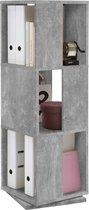 Decoways - FMD Draaikast open ontwerp 34x34x108 cm betongrijs